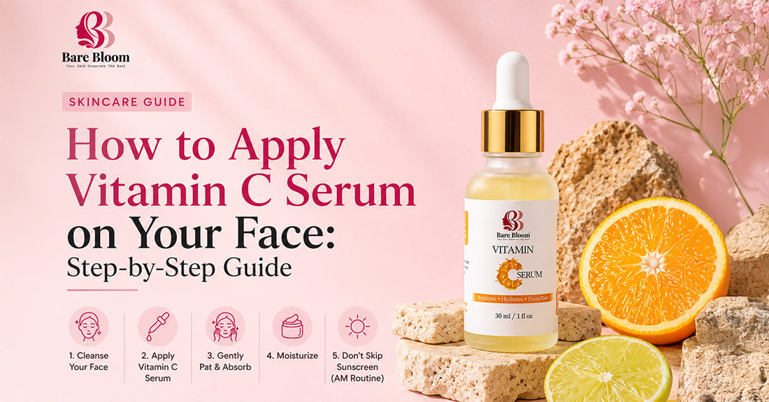 apply vitamin c serum on face